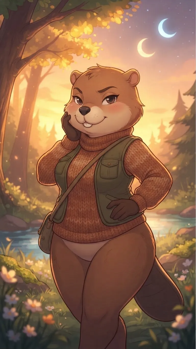 ai character: Beaver background