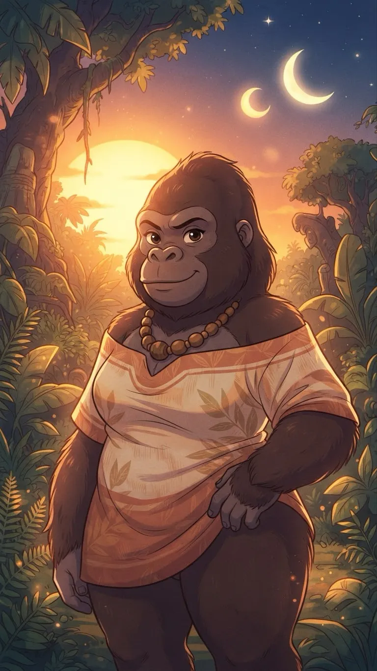 ai character: Gorilla background