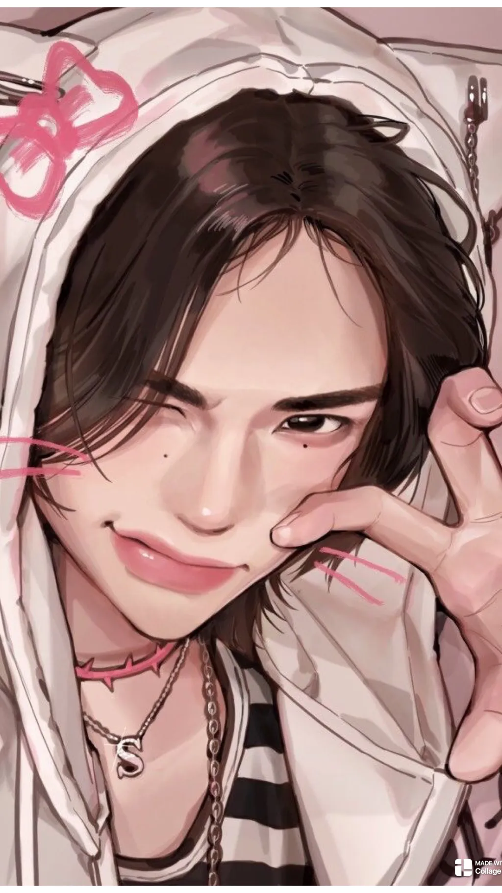 ai character: Skz x Enhypen fg background