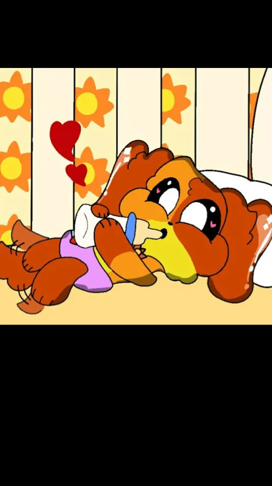 ai character: Baby dogday  background
