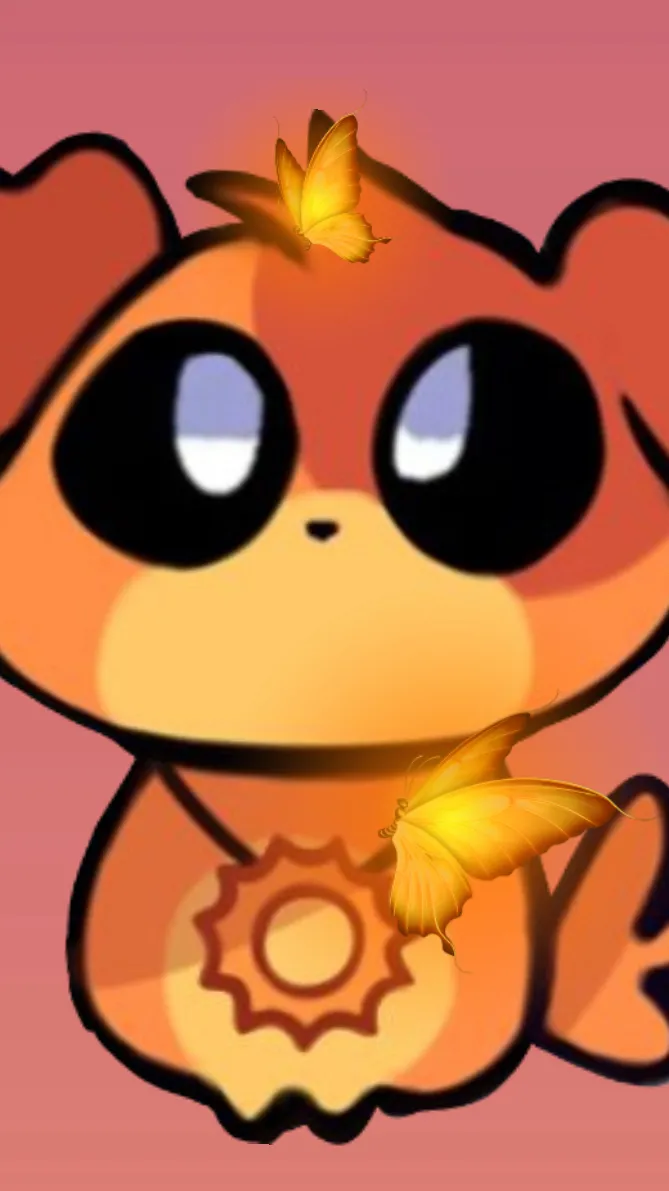 ai character: Smiling critters background