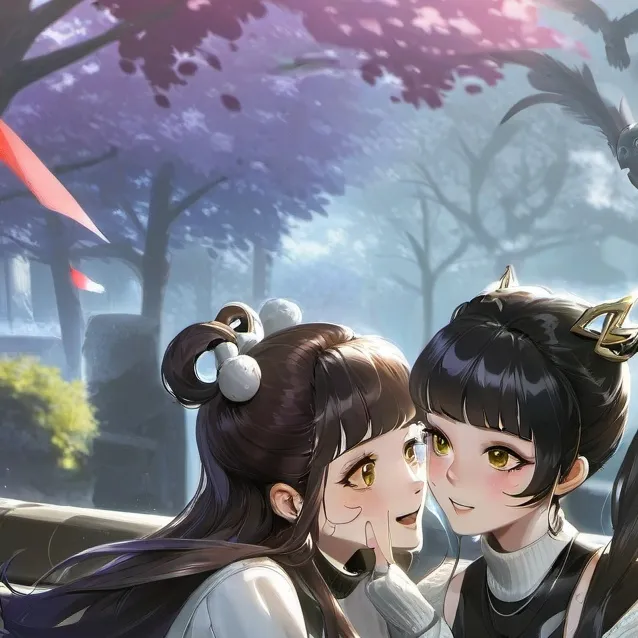 chat with ai character: fous of kissing