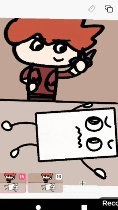ai character: papers cartoon wor background