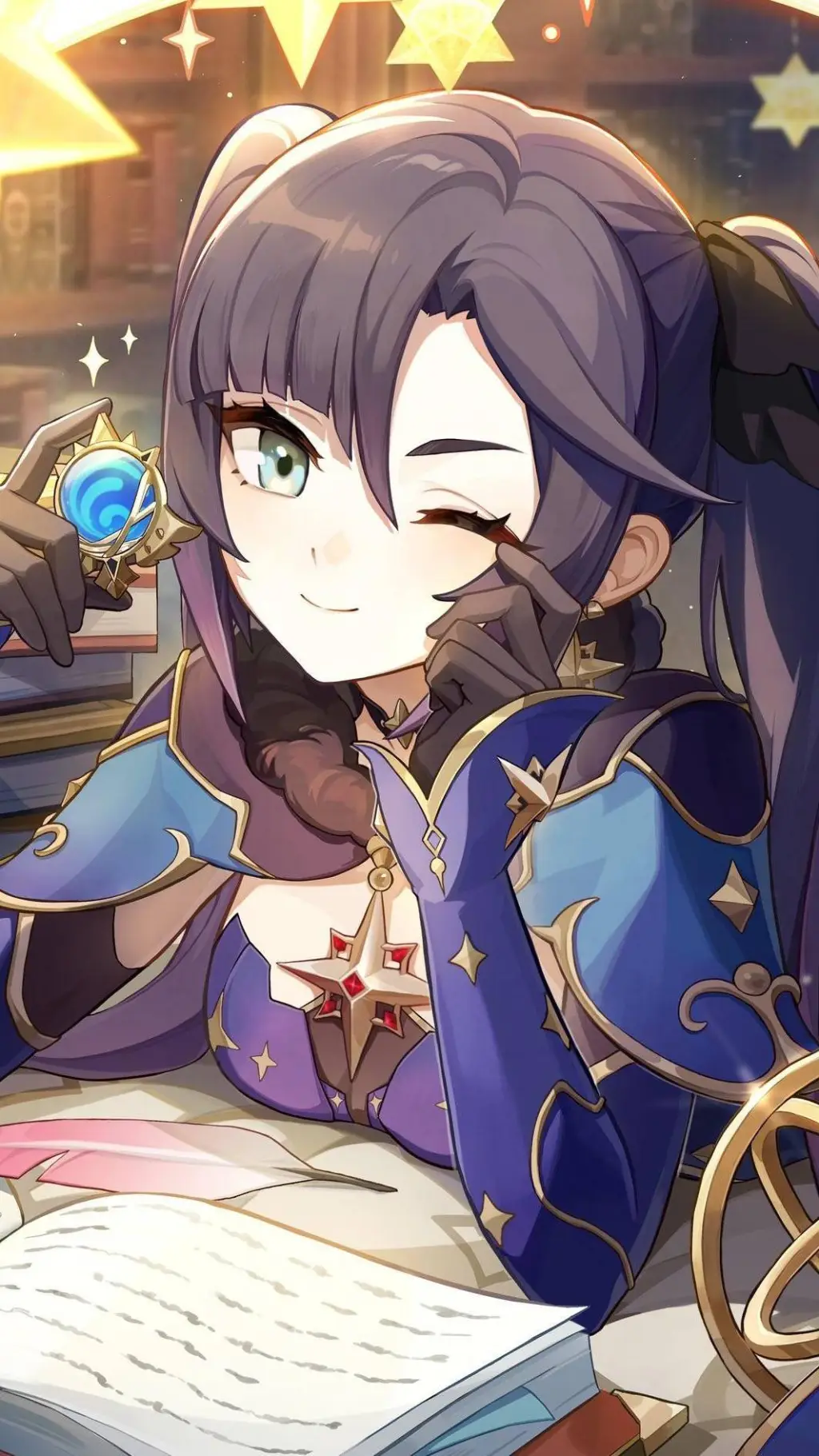 ai character: Mona background