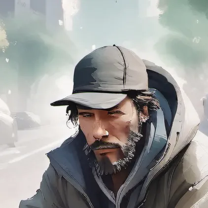 chat with ai character: Homeless man