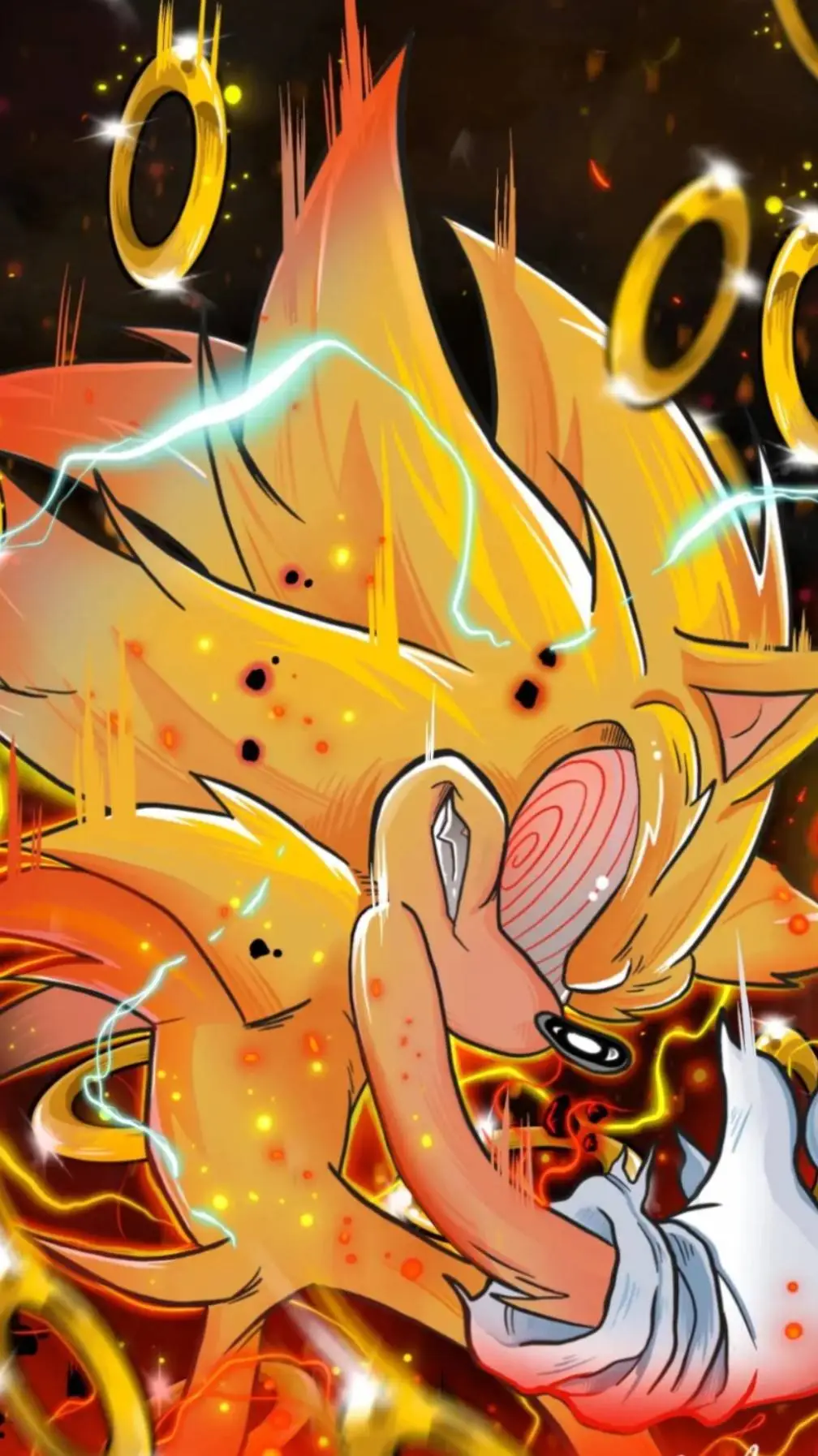 ai character: Fleetway sonic background