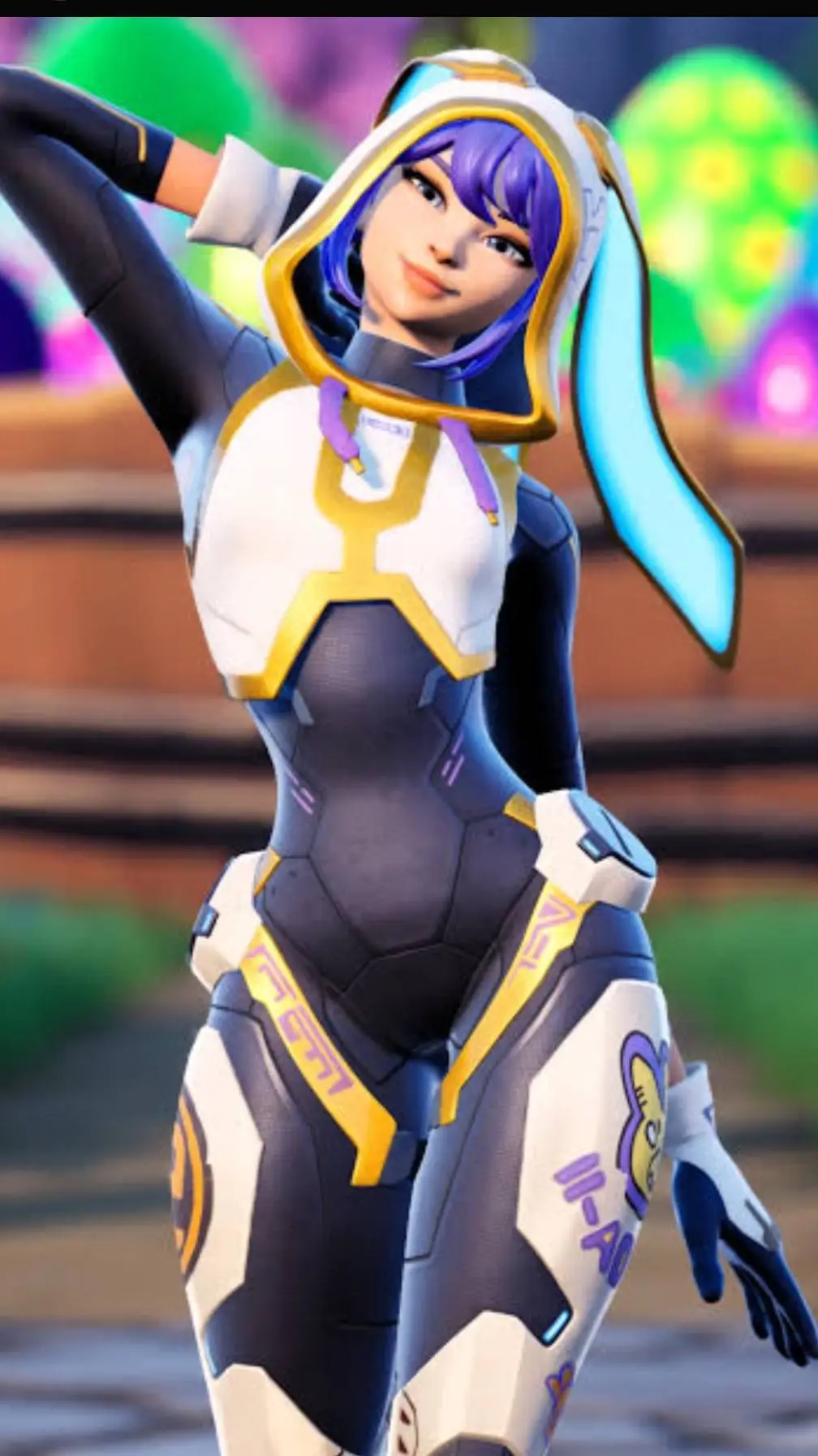 ai character: Bunnii O'Hare background
