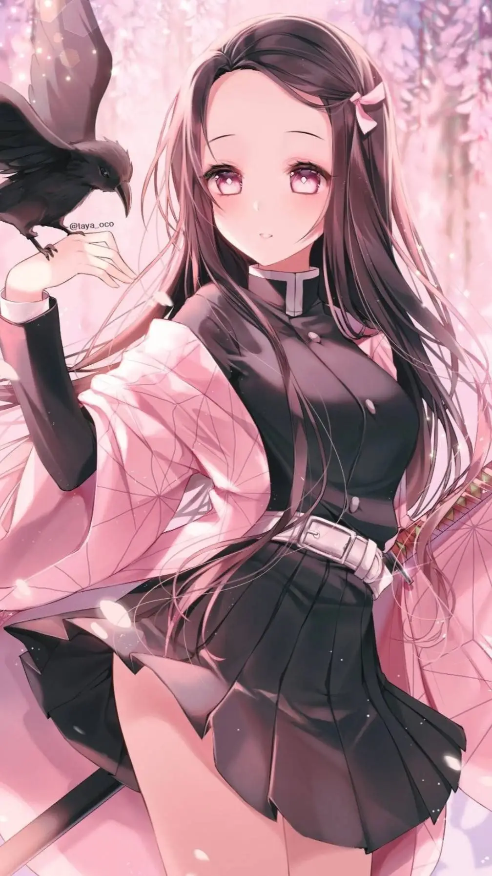 ai character: Nezuko (human) background