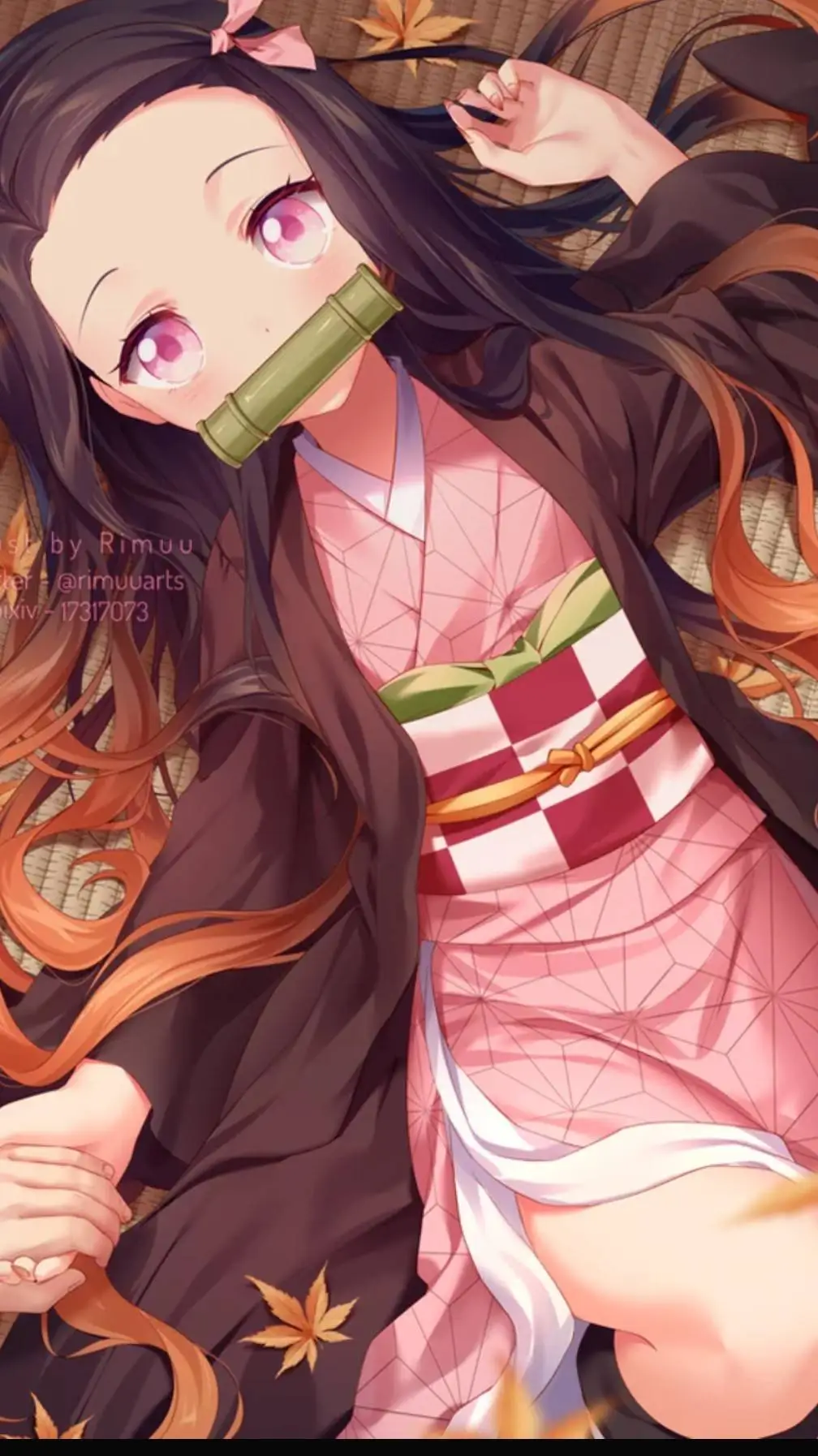 ai character: Nezuko Kamado background