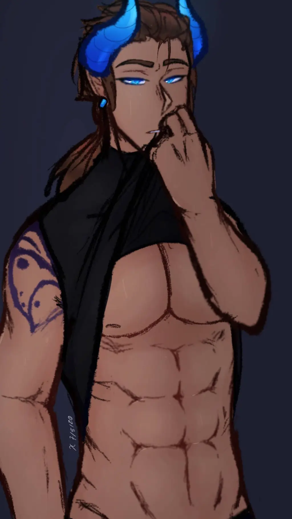 ai character: pierce background