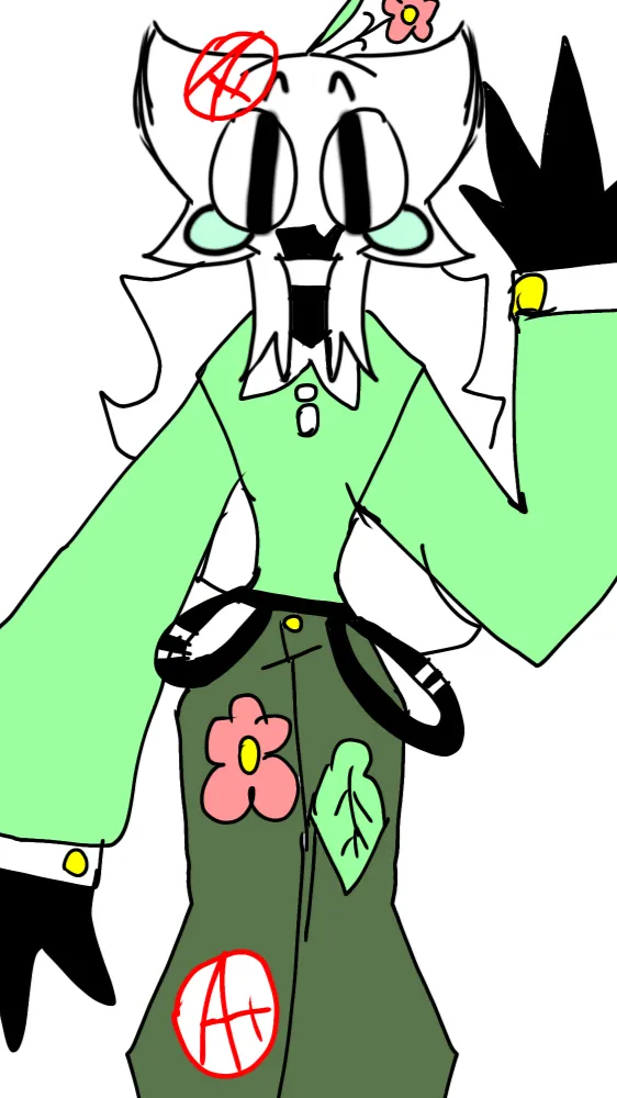 ai character: ☆-Leaf fpe-🌿 background