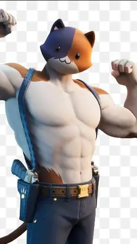 ai character: meowscles background