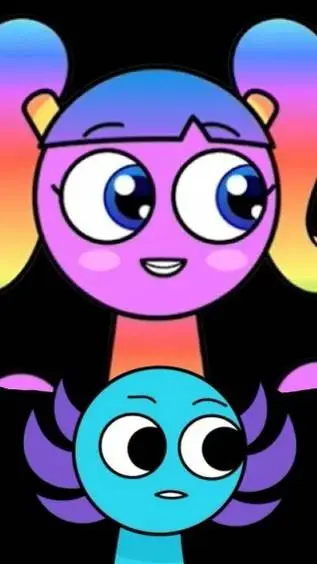 ai character: rainbow loves hemi background