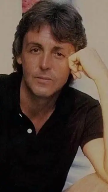 ai character: Paul McCartney 80s background