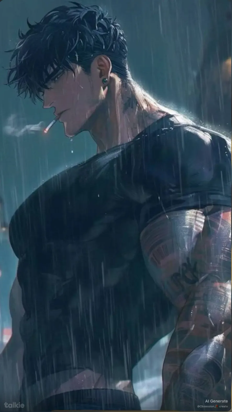 ai character: Damien background