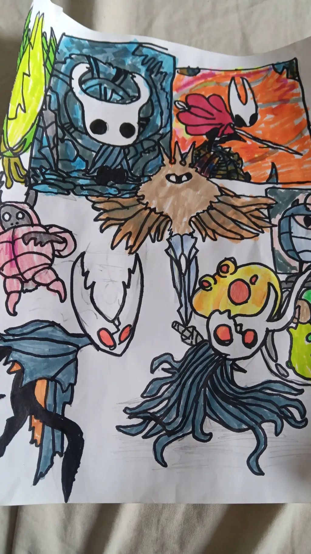 ai character: hollow knight  background