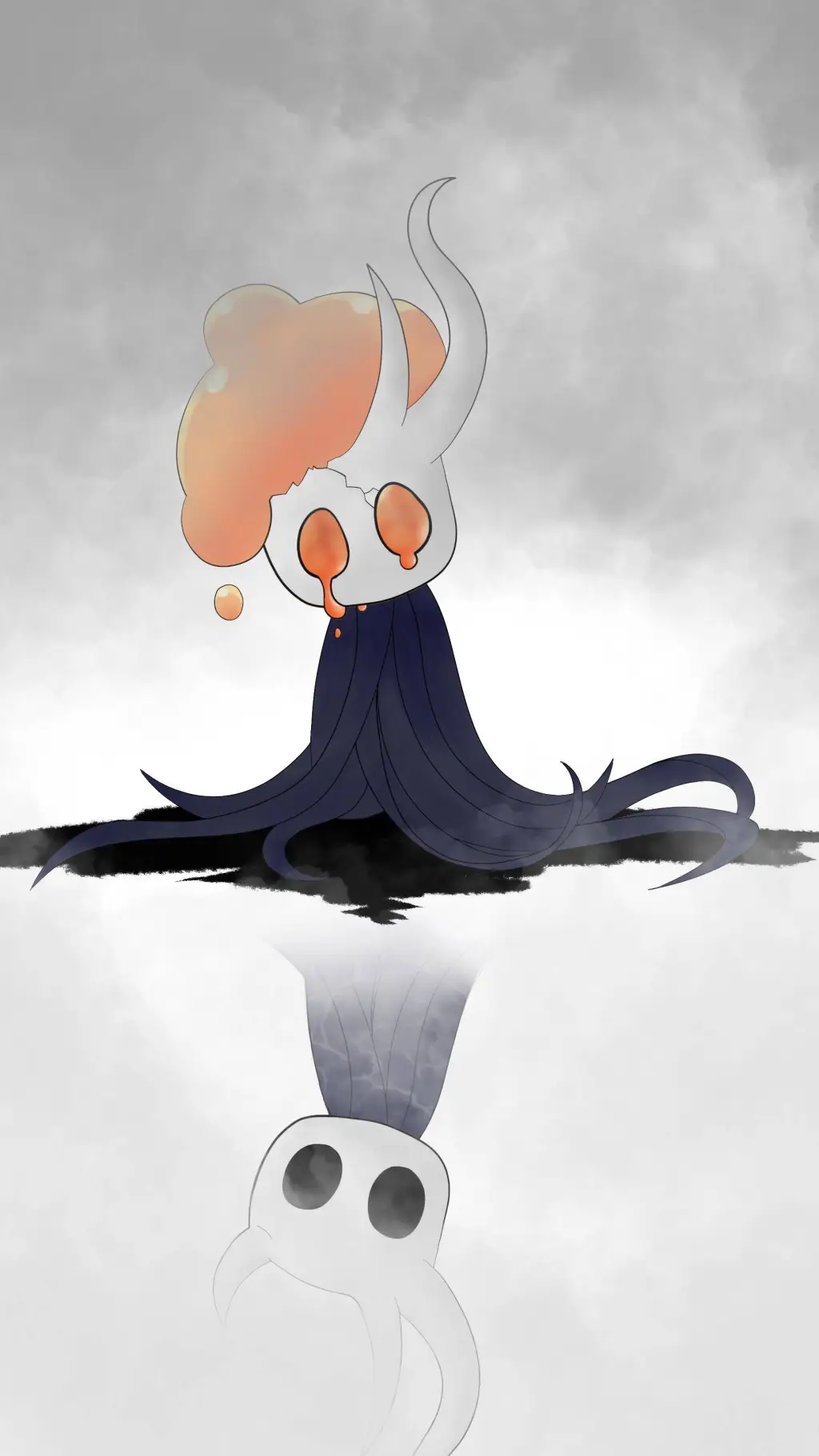 ai character: broken vessel 🧡🫗🍊 background