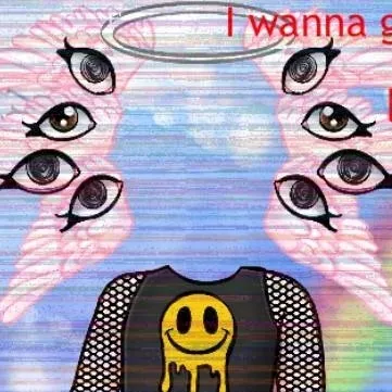 chat with ai character: Crepy happy girl