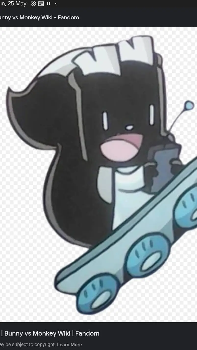 ai character: skunky background