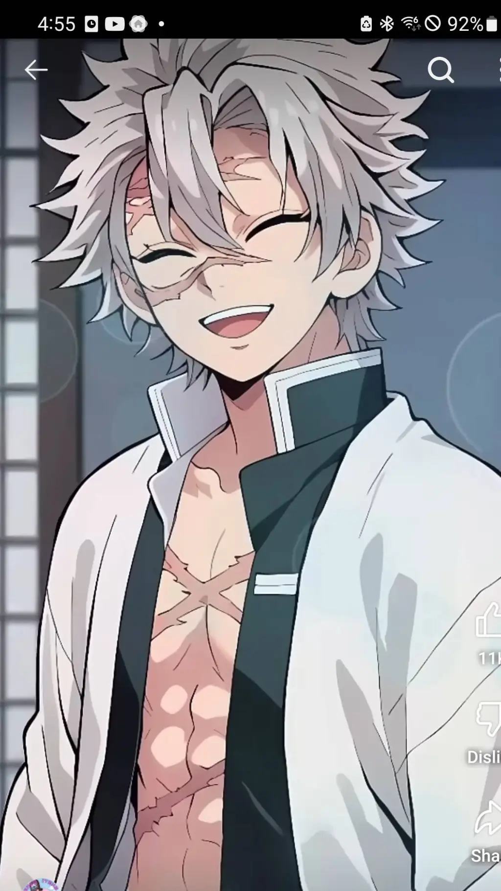ai character: sanemi background