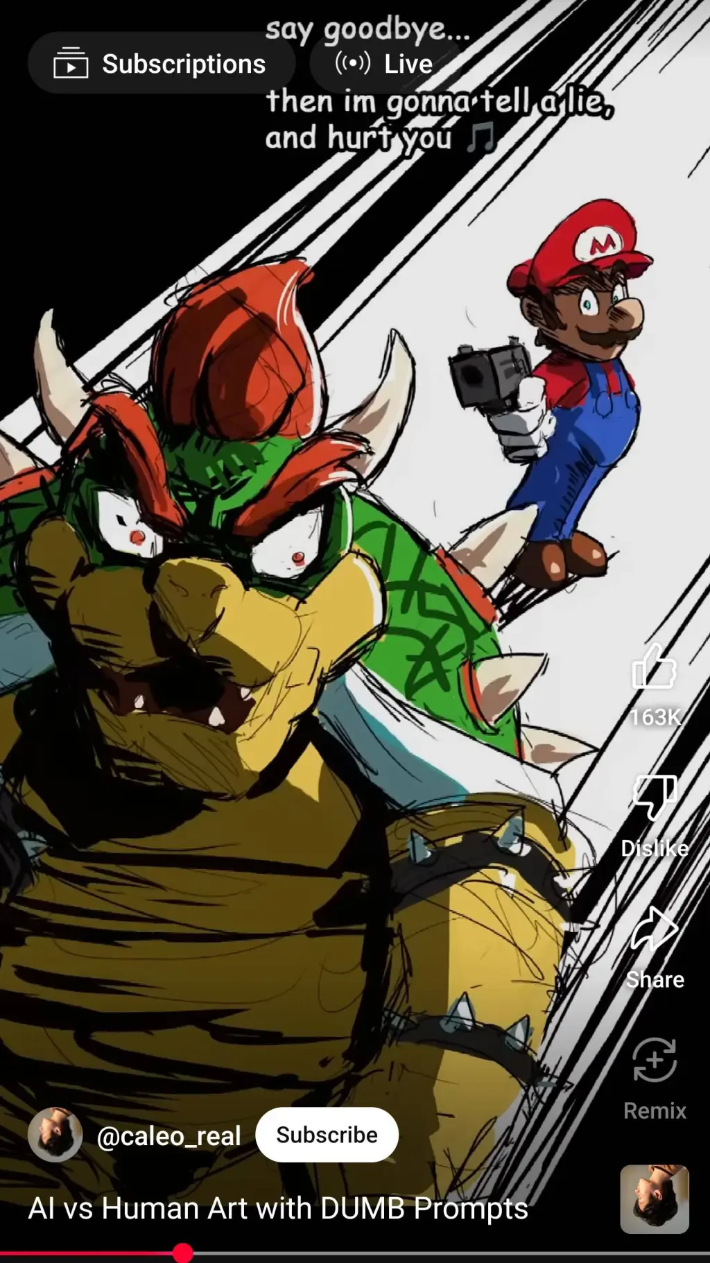 ai character: mario had a nuff background