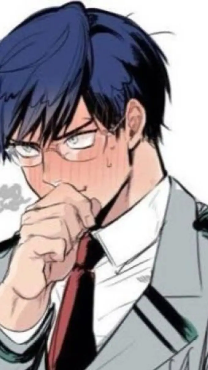 ai character: he finally blushes background