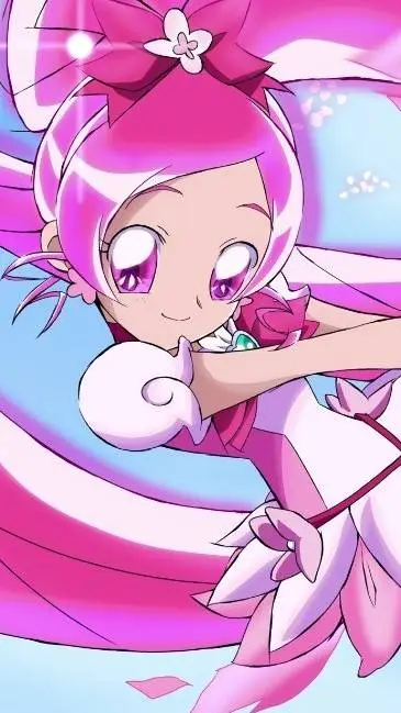 ai character: cure blossom background