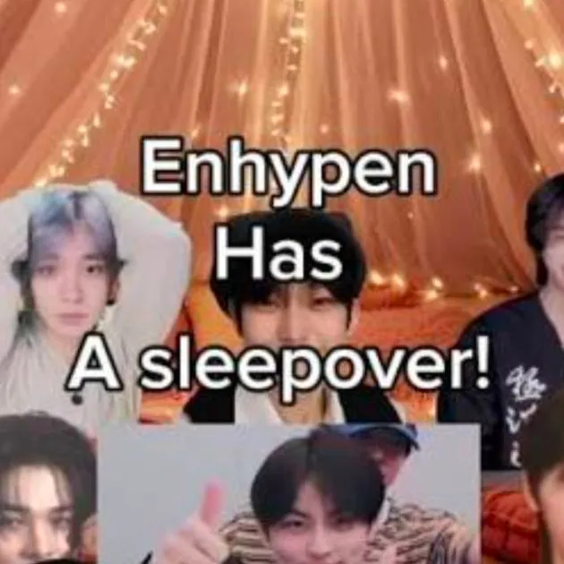 chat with ai character: Enhypen Sleepover!