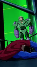 ai character: Superman vs Lex background