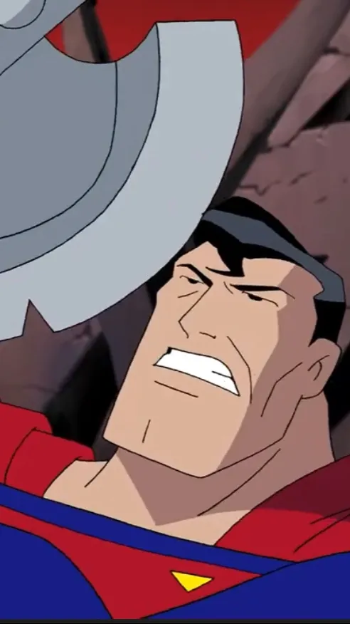 ai character: Superman VS War background