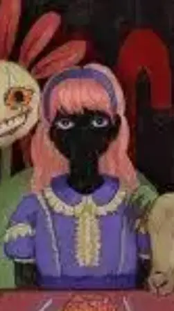 ai character: weirdcore background