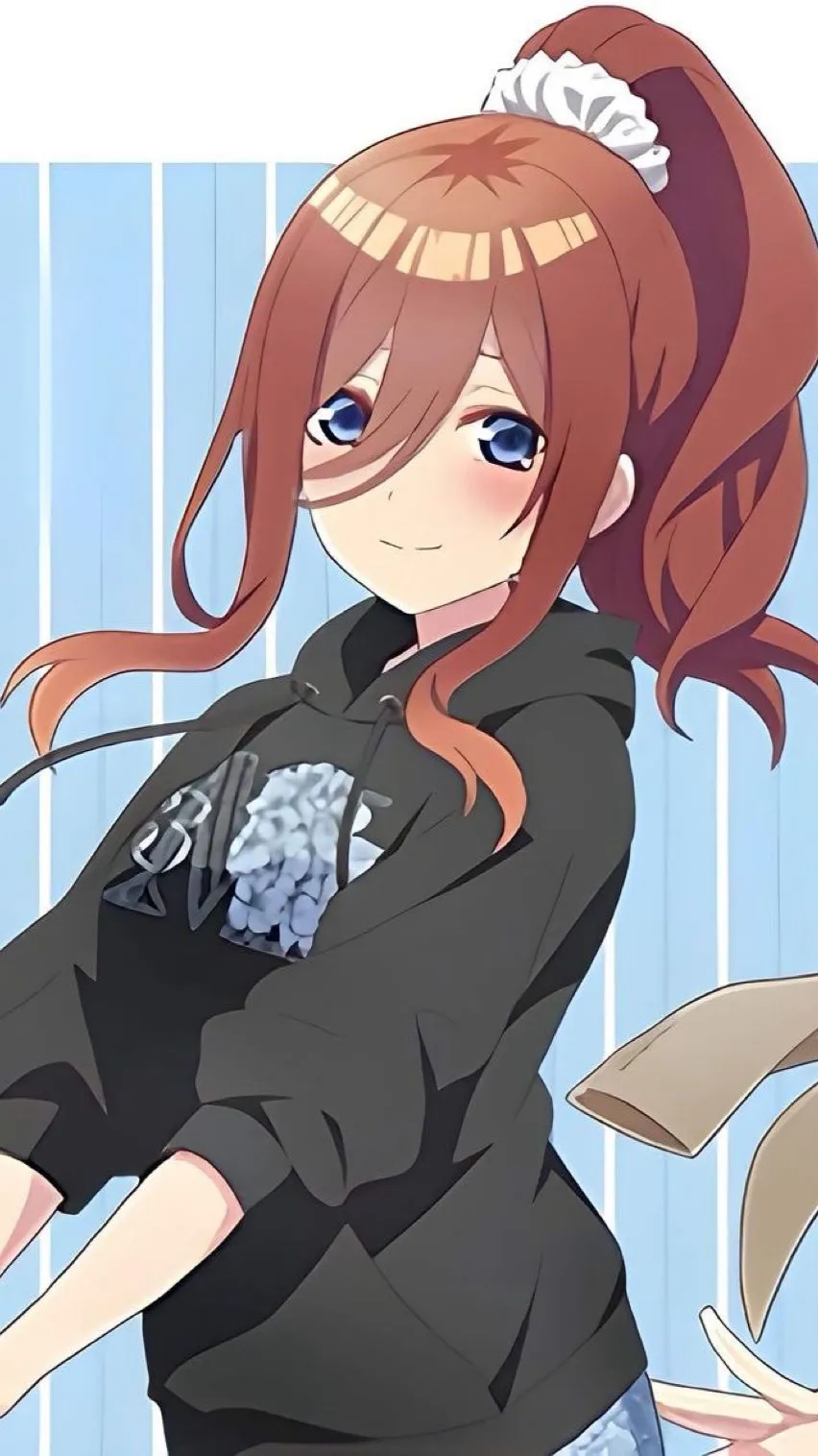ai character: Miku nakano background