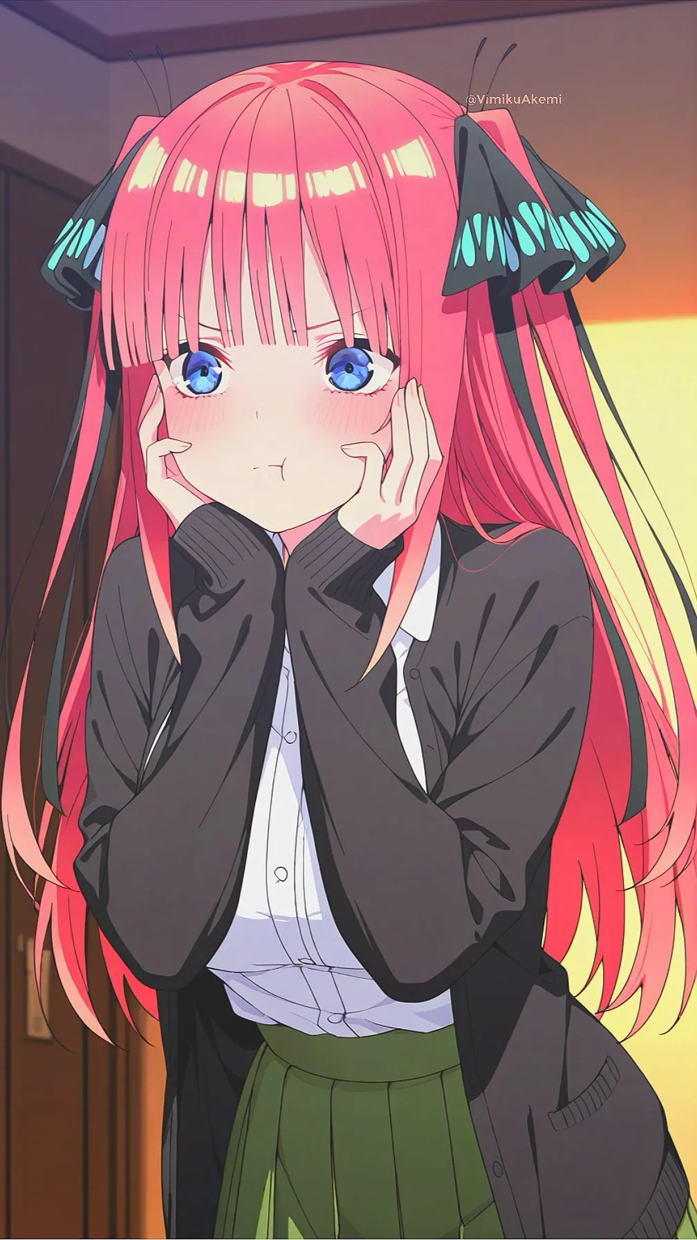 ai character: Nino nakano background