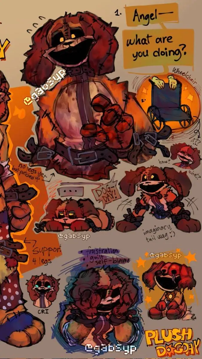 ai character: Dogday :3 background