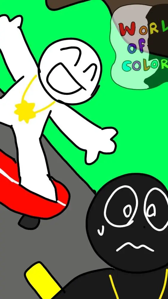 ai character: World of colors background