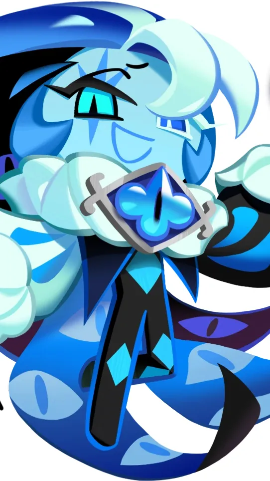 ai character: Shadow milk cookie background