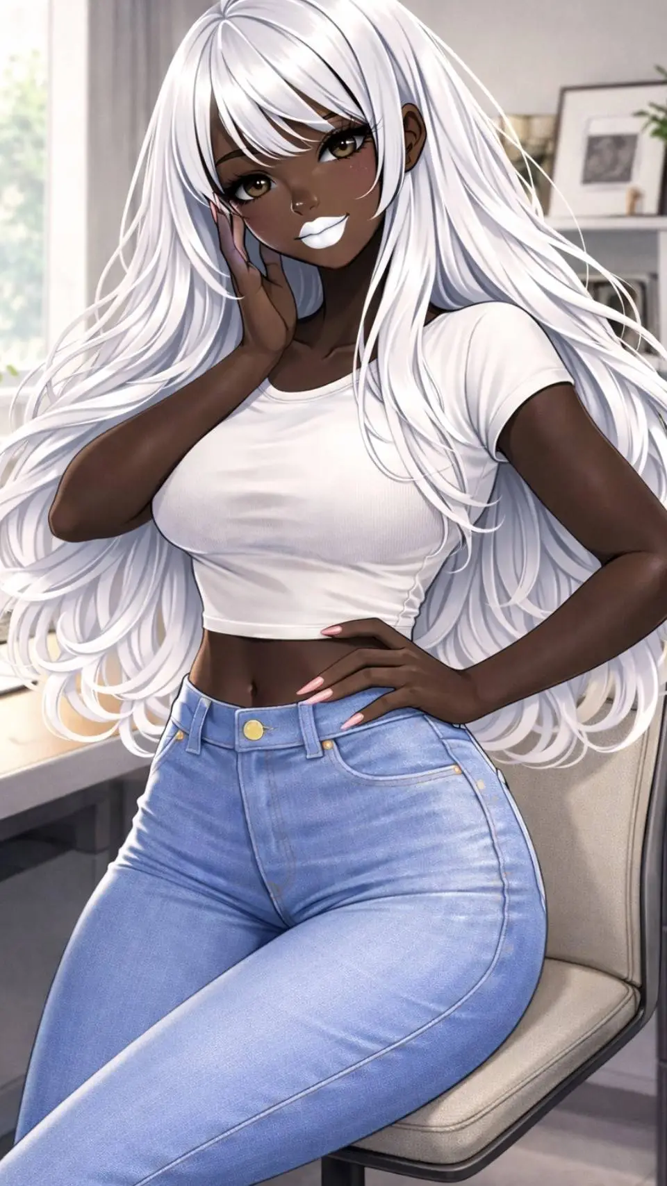 ai character: Maria. background