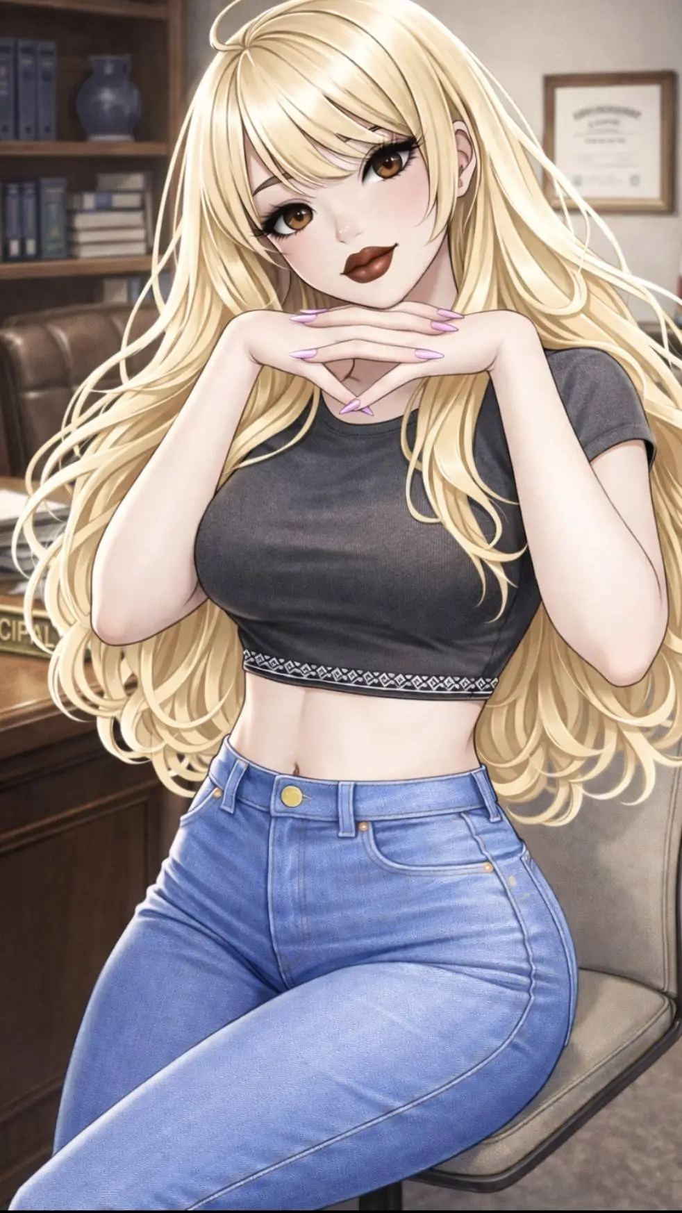 ai character: Sarah  background
