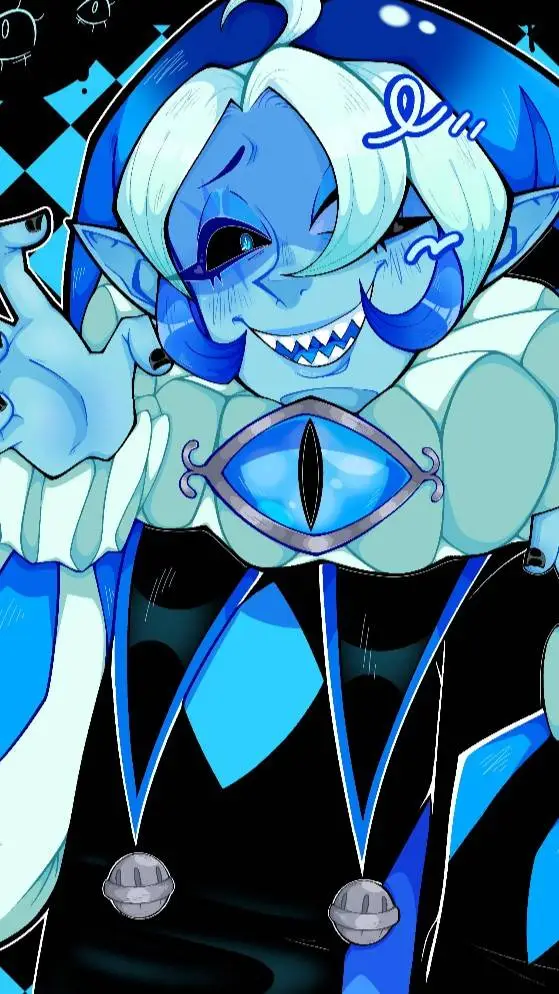 ai character: shadow milk cookie background