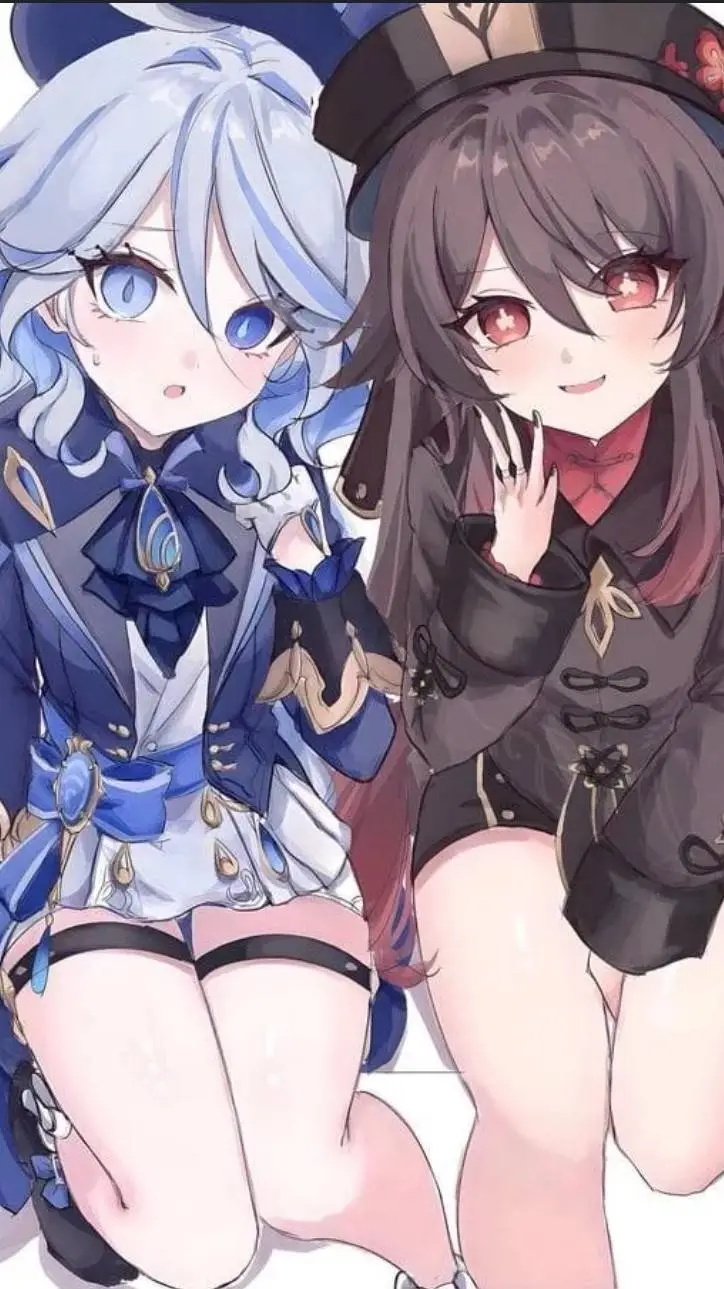 ai character: hutao and furina background