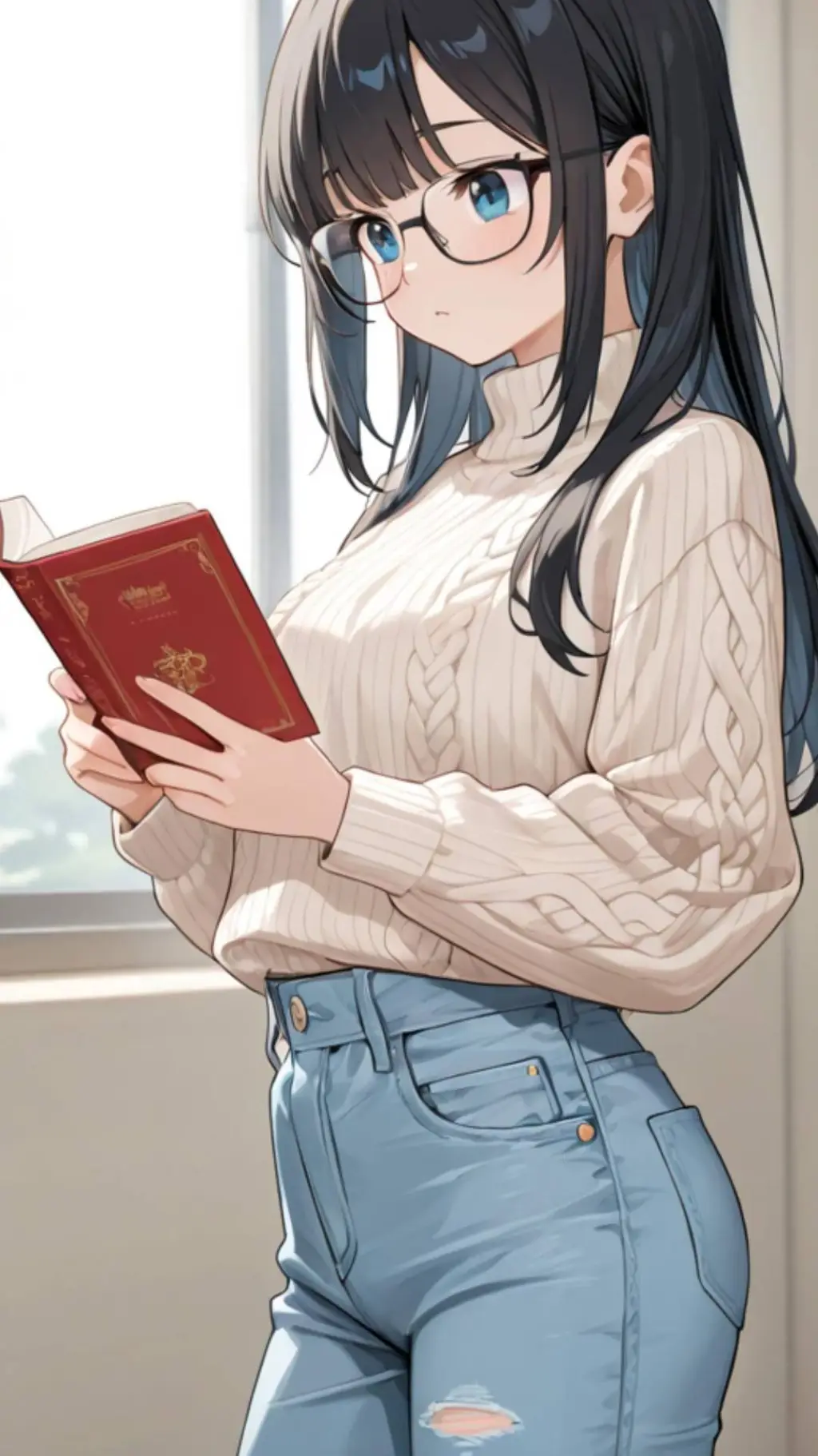 ai character: Ashley  background