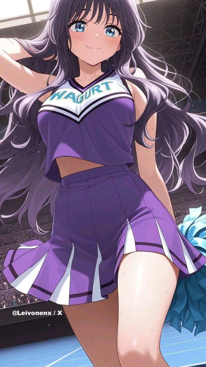 ai character: cheerleeder waguri background