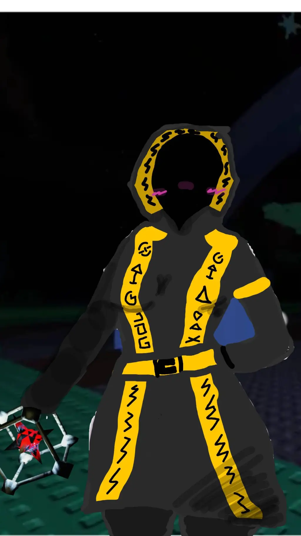 ai character: Tᗩᑭᕼ background