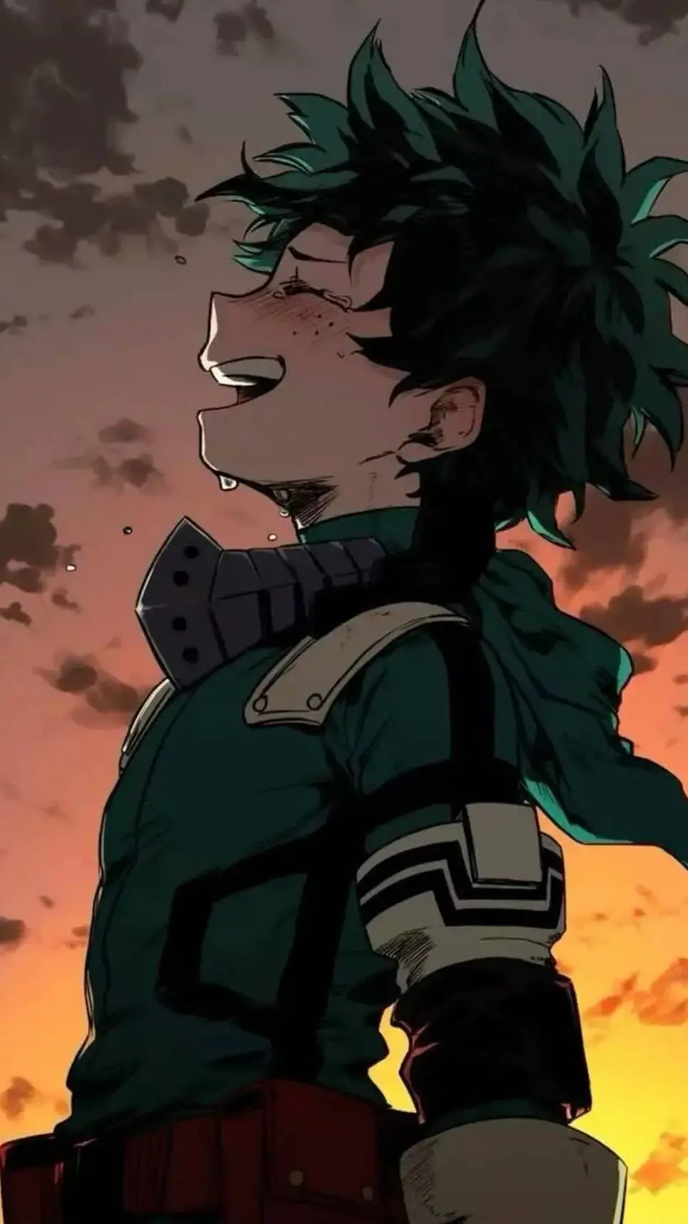 ai character: Izuku new years  background