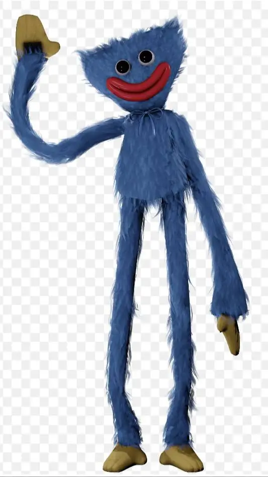 ai character: huggy wuggy  background