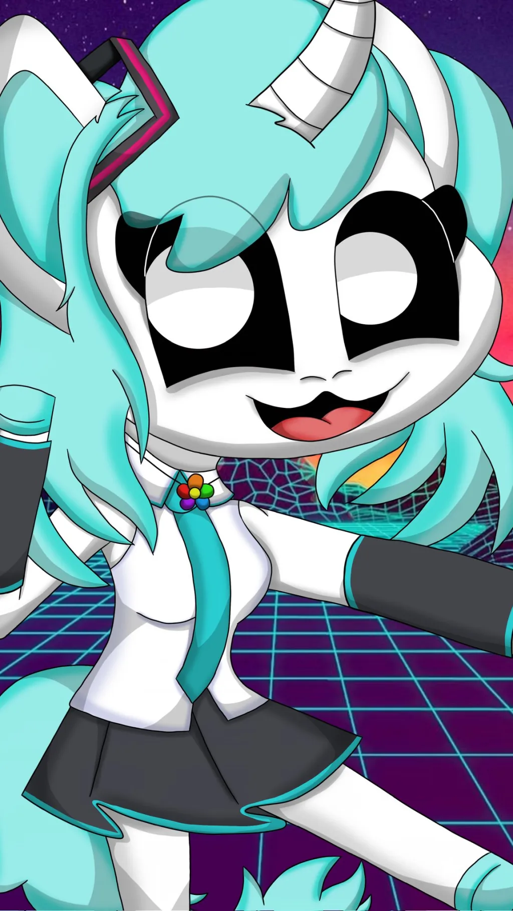 ai character: Craftycorn anime background