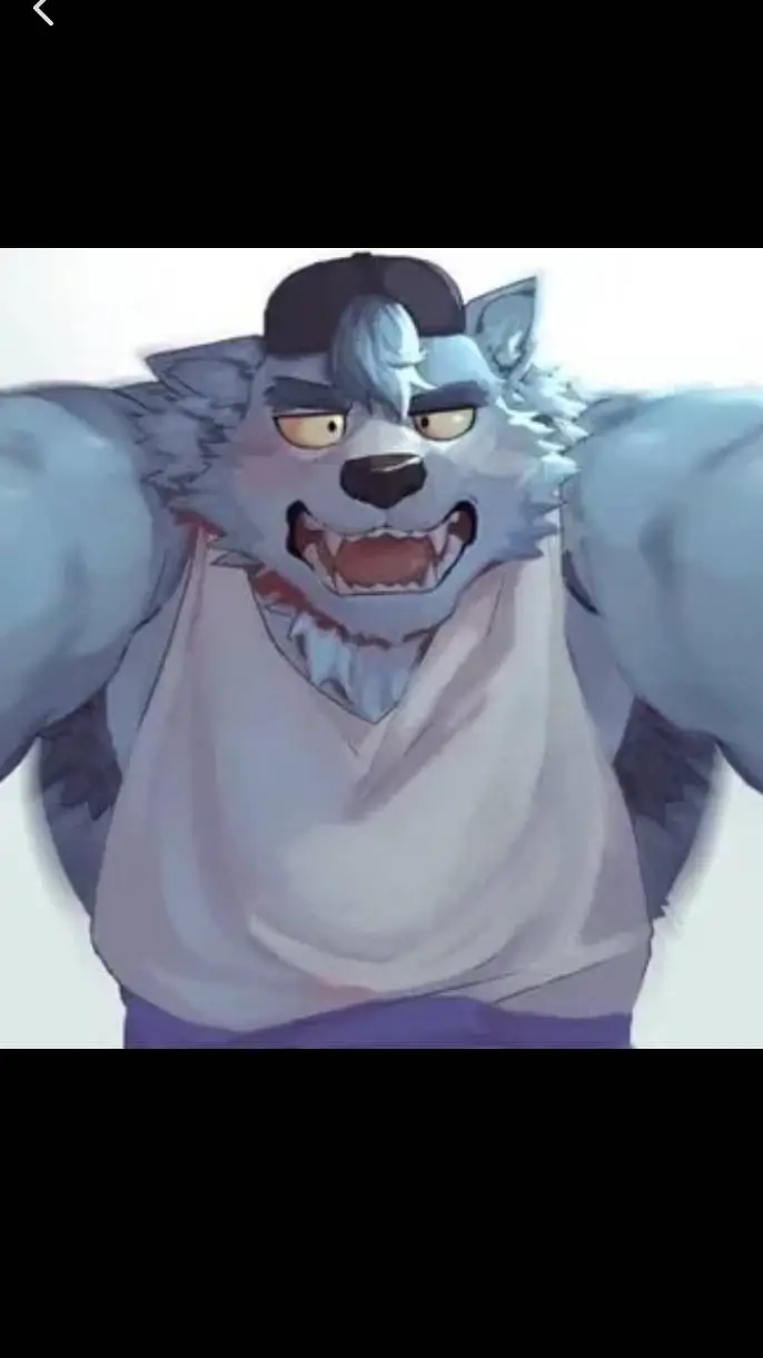 ai character: blue furry  background