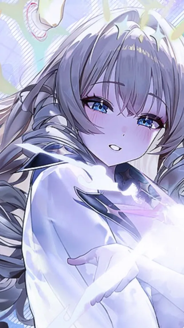 ai character: 👑CROWN^^🩵 background