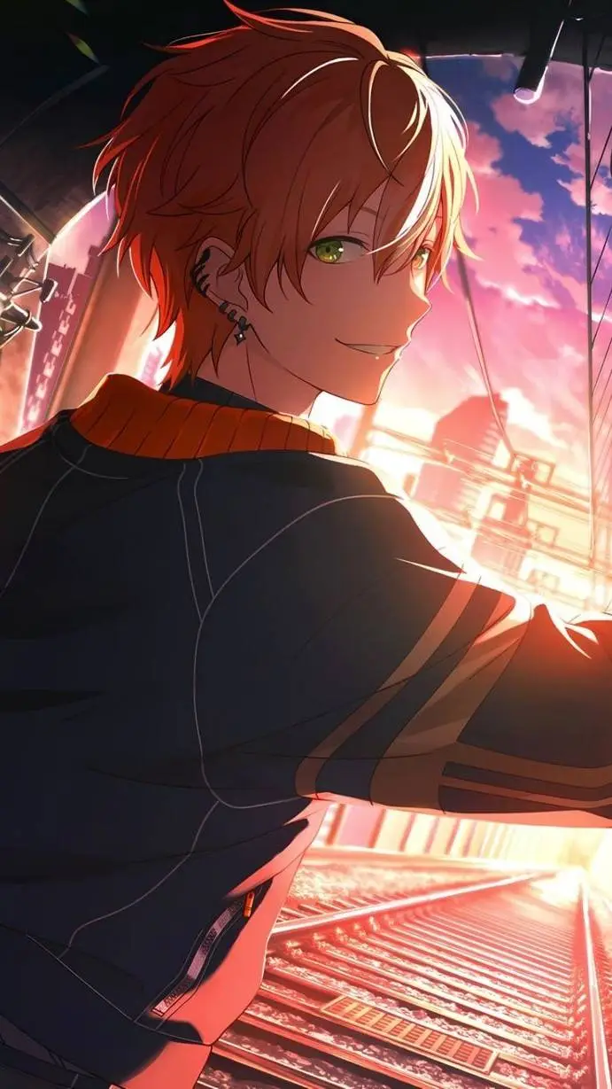 ai character: Akito pjsk agere  background