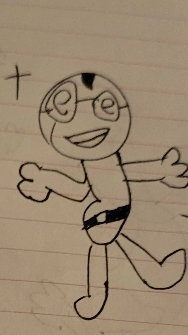 ai character: oxide background